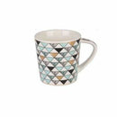 Euclid mug - teal triangles - mug