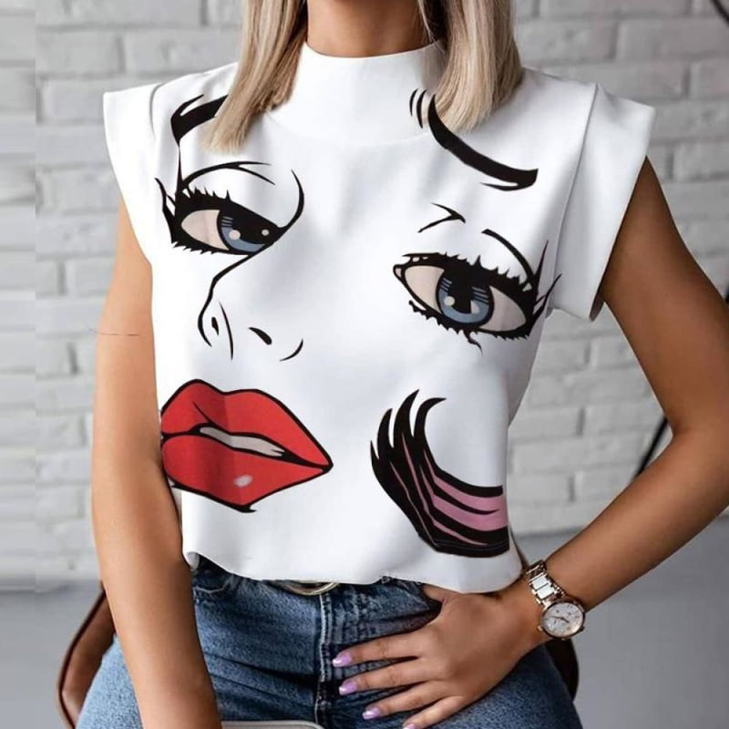 Fashion Women Print blouse shirts 2020 - ELECTRONICS-HEAVEN