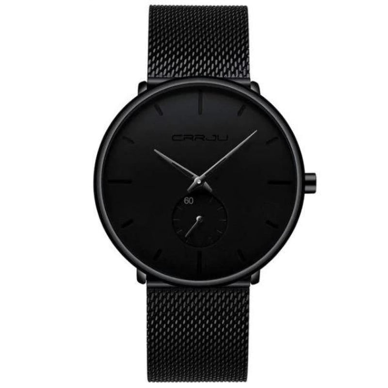 Finiera Ultra-Thin Minimalist Watch - Black