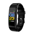 Fitsmart™ blood pressure sleep monitoring smartwatch - black