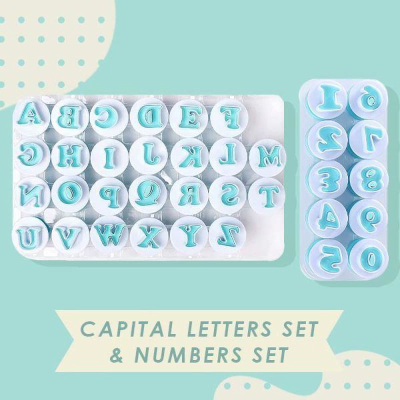Fondant cake alphabet cutters set - capital letters & 