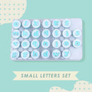 Fondant cake alphabet cutters set - small letters set - 