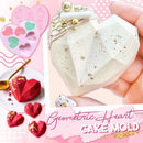 Geometric heart cake mold - kitchen & dining