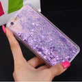 Glitter iphone case - purple / for iphone 5 5s se