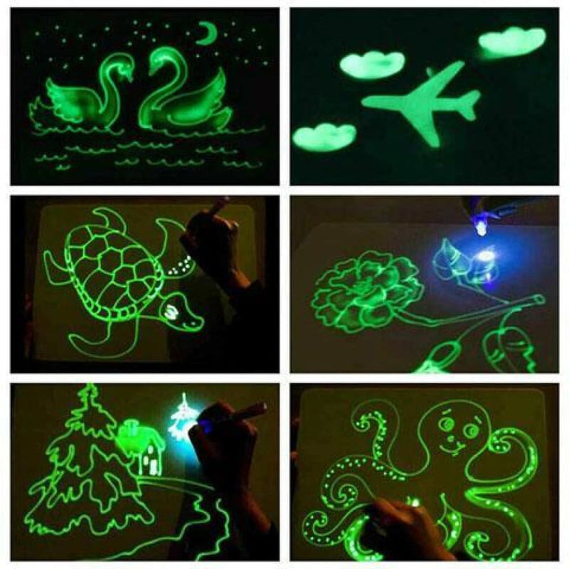 Glow magic drawing board