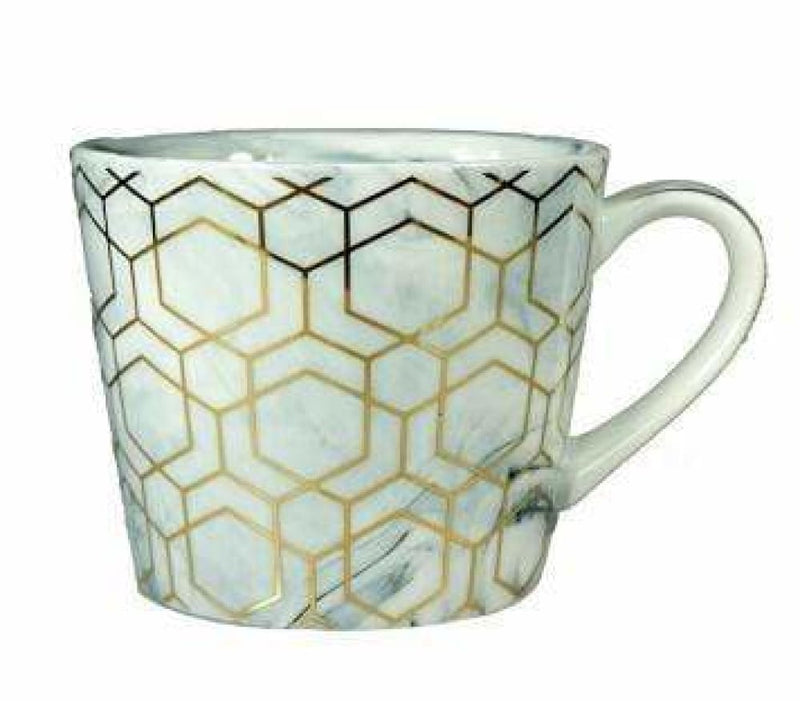 Gold tile mug - light green euclid - mug