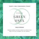 Green onyx pendant sway - may birthstone - green onyx 