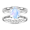 Harlow ring & wreath band - 925 sterling silver / 5 - duo 