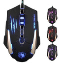 High quality 3500 dpi wired gaming led optical mouse with 7 