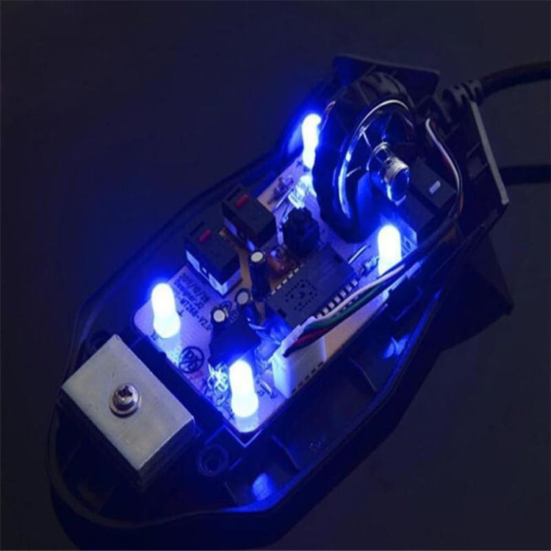 High quality 6d color led optical adjustable wired gaming 