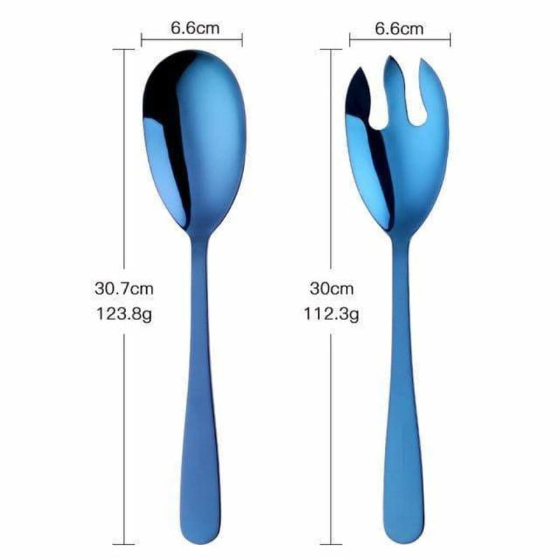 Hong Kong Serving Spoon Set - Blue