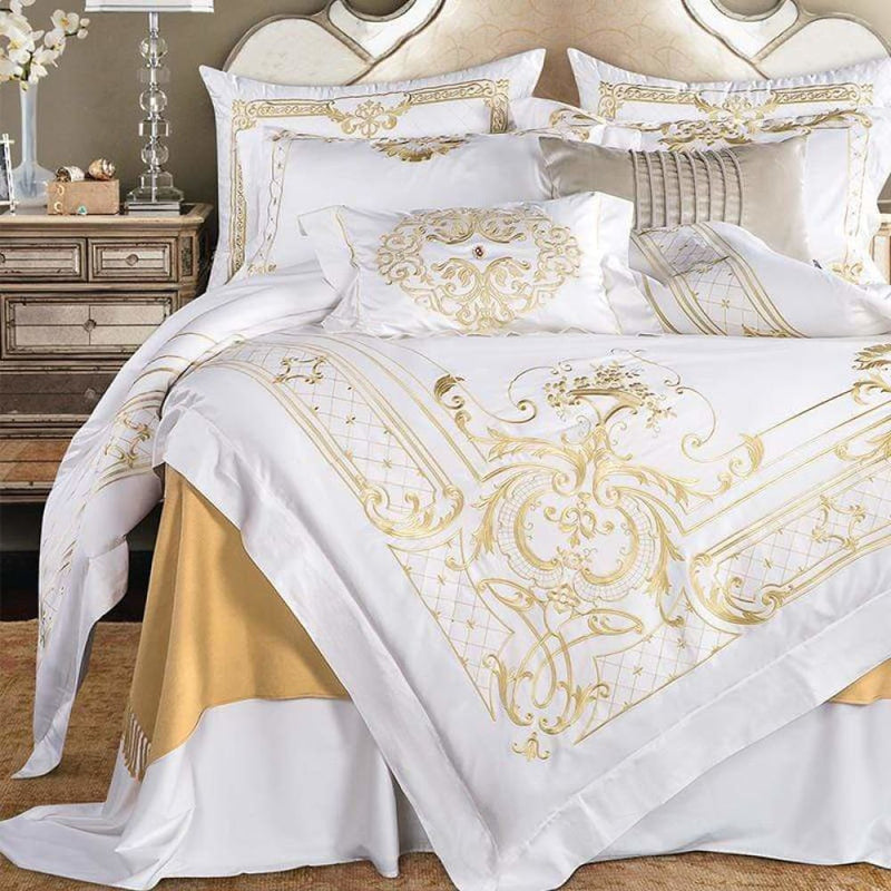Ivy Gold Forest Duvet Cover Set (Egyptian Cotton) - Bedding