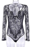 Jesi - lace mesh lingerie bodysuit - lingerie