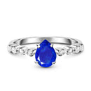 Lapis lazuli ring essence - september birthstone - 925 