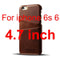 Leather iphone cases - 6s brown