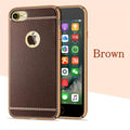 Leather luxury iphone case - brown / for iphone 5