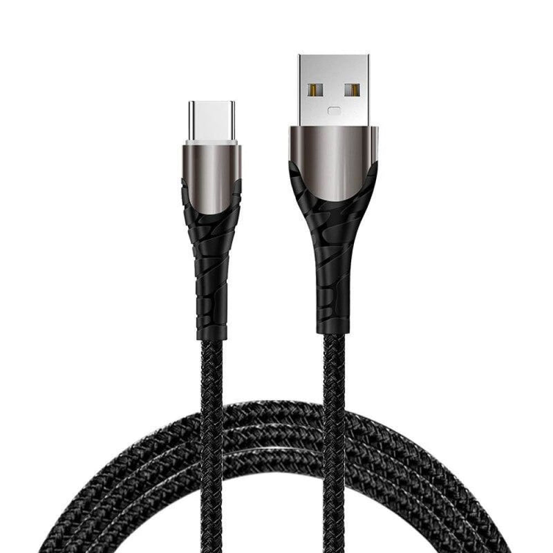 LED 3A USB Type C Cable Fast Charge Wire Type-C for Mobile Phone Charger Cord For IOS X XR - ELECTRONICS-HEAVEN