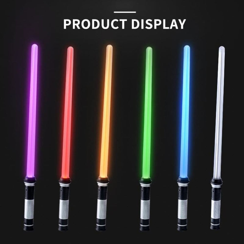 Lightsaber toys for children saber oyuncak Luminous Jedi Sabre Laser Sword light up led Flashing Lightstick glow in the dark - ELECTRONICS-HEAVEN