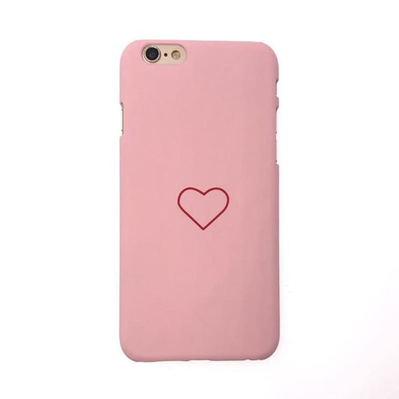 Love heart iphone case - pink / for iphone 6plus 6sp