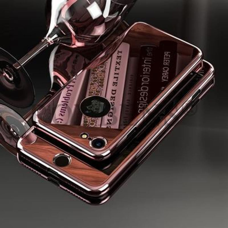 Luxury glossy iphone case - mirror rosegold / for iphone 7 