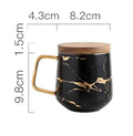 Luxury Marble Coffee Mugs - 400ML2 / no spoon
