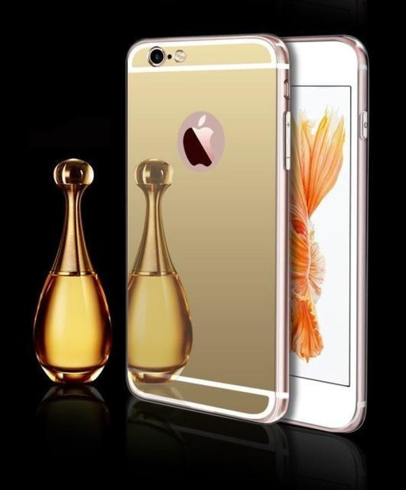 Luxury mirror iphone case - gold / for iphone 6 6s