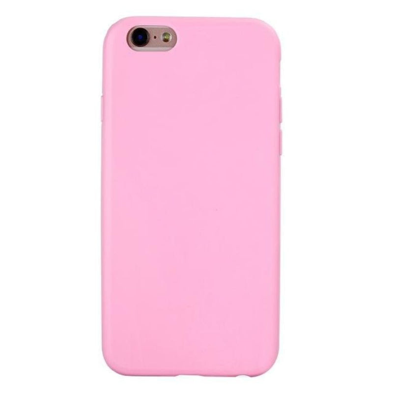 Macarons color silicon iphone case - pink / for iphone 6 