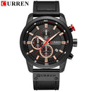 Men’s Luxury Chronograph Quartz Watch - black