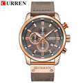 Men’s Luxury Chronograph Quartz Watch - rose gray