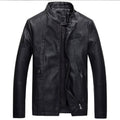Mens premium leather jacket sheepskin - black / xs