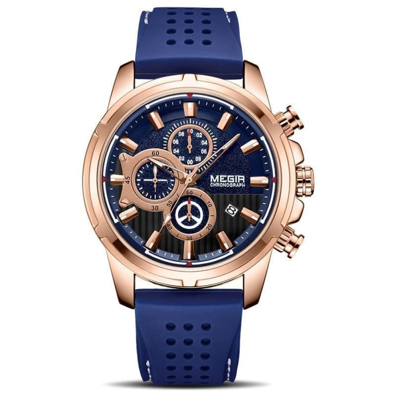 Mersel Silicone Fashion Watch - Blue