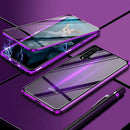 Metal Magnetic Adsorption Glass Case For Phone. Huawei Nova 5T, Honor 20 - ELECTRONICS-HEAVEN