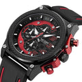 Miler Sports Chronograph Quartz Watch - Red