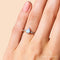 Moonstone diamond ring - promise - moonstone engagement ring