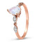 Moonstone diamond ring - promise - moonstone engagement ring
