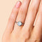 Moonstone diamond ring - soulmate - moonstone engagement 