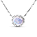 Moonstone necklace - spirit keeper - 925 sterling silver - 