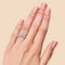 Moonstone opal ring - eternity - opal ring