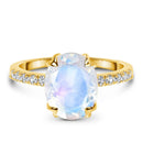 Moonstone ring - harlow - 14kt yellow gold vermeil / 5 - 