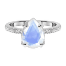 Moonstone ring - nymph - moonstone ring