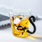Mugs Cups Cat Picture Borosilicate Material - Yellow Cat / 