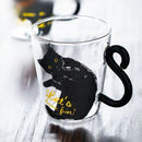 Mugs Cups Cat Picture Borosilicate Material - Black Cat 2 / 