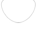 Necklace - arrayed chain - 16 inch / 316l stainless steel - 