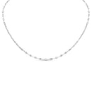 Necklace - ornamented chain - 16 inch / 316l stainless steel