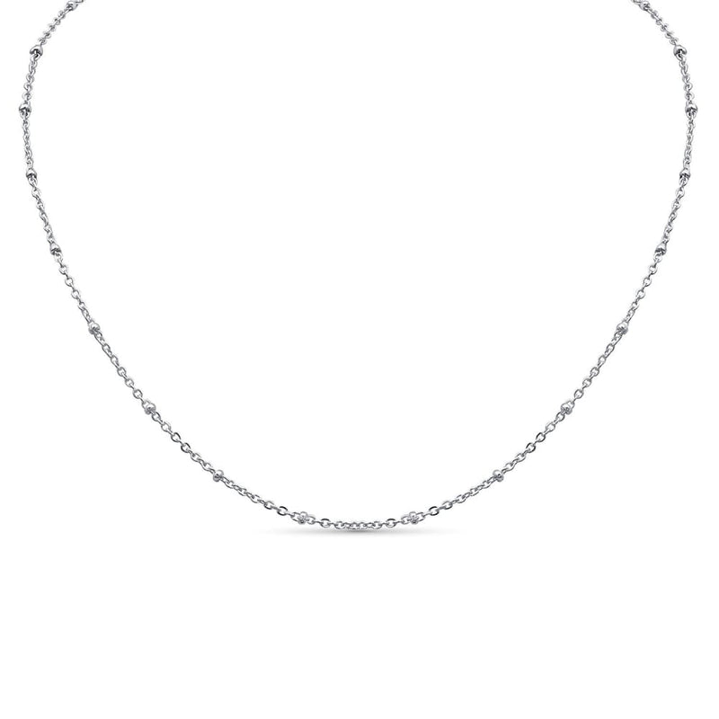 Necklace - satellite chain - 18 inch / 316l stainless steel 