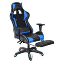 Ninja dragon vegan leather computer gaming chair - blue - 