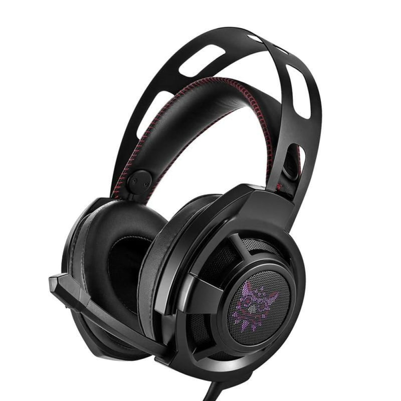Noise canceling gaming stereo wired headphones with led 