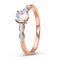 Opal diamond ring - pinch me - opal engagement ring