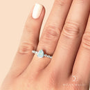 Opal ring essence - october birthstone - opal ring