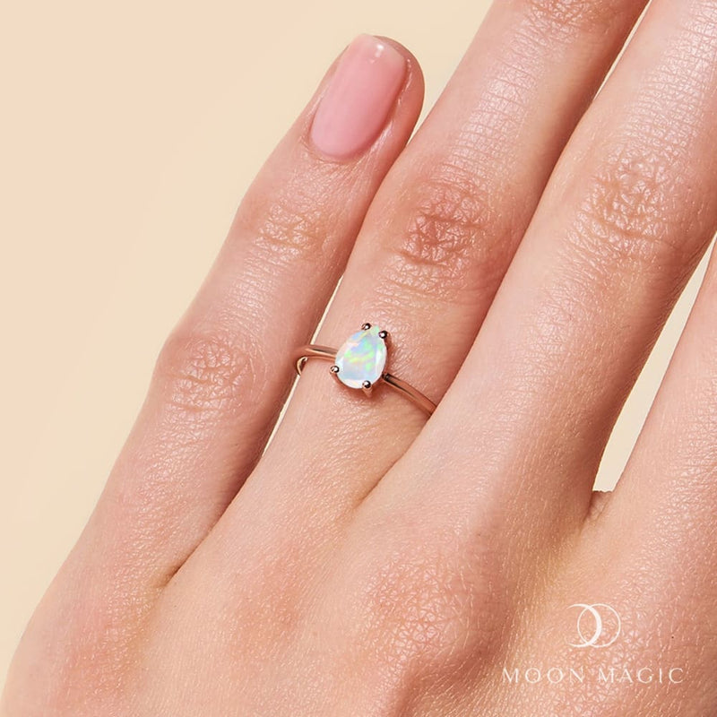 Opal ring - yonder glow - opal ring